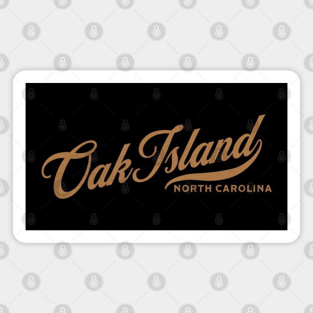 Oak Island, NC Beachgoing Vacationing Magnet by Contentarama